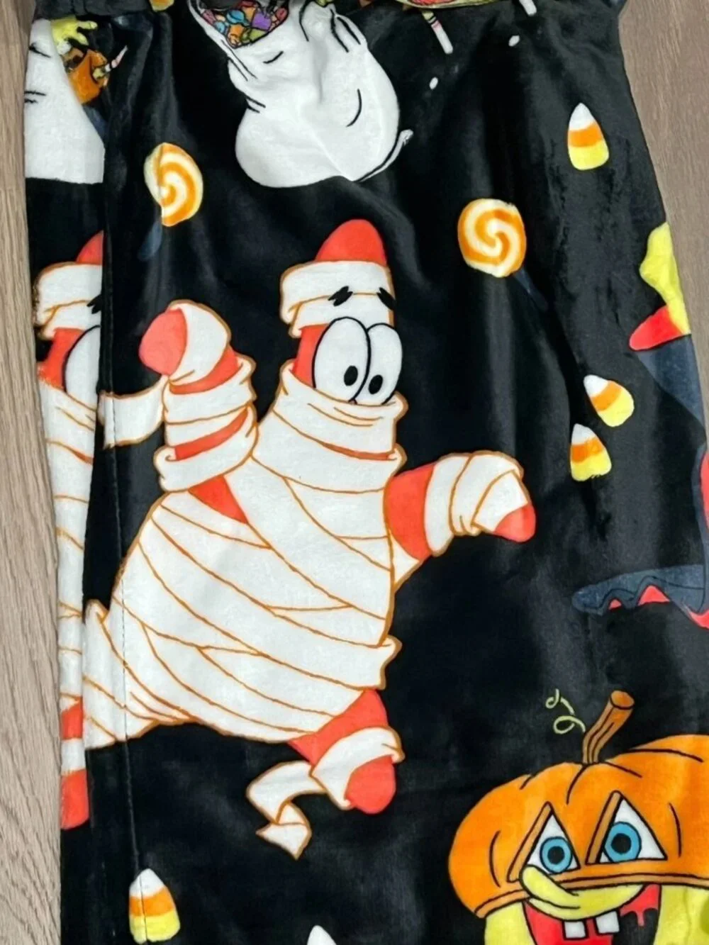 Nickelodeon SPONGEBOB SQUAREPANTS HALLOWEEN Throw Blanket 50x70 Black Mummy 2026